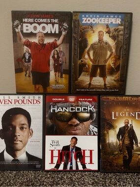 Kevin James & Will Smith DVD Movie Bundle - Comedy and Action at its best!